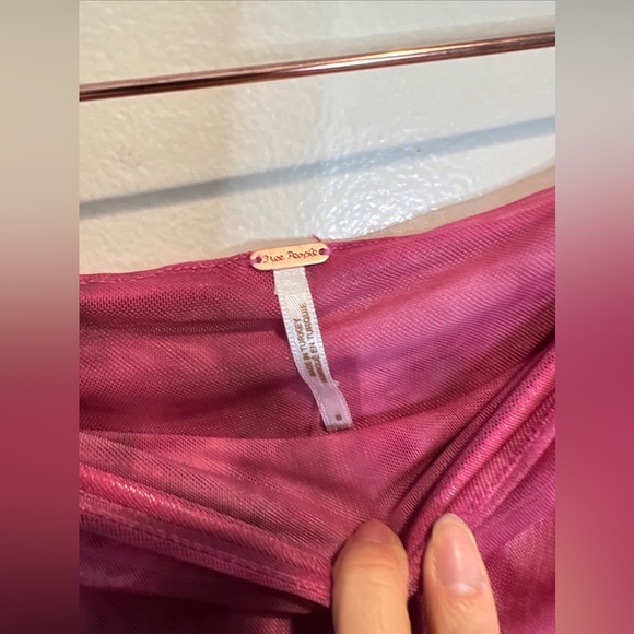 Free People Supernova Asymmetrical Ruched Mesh Tie Dyed top Skirt Set - Picture 7 of 9